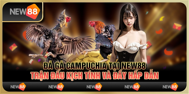 Đá gà Campuchia tại New88 - Trận đấu kịch tính và đầy hấp dẫn